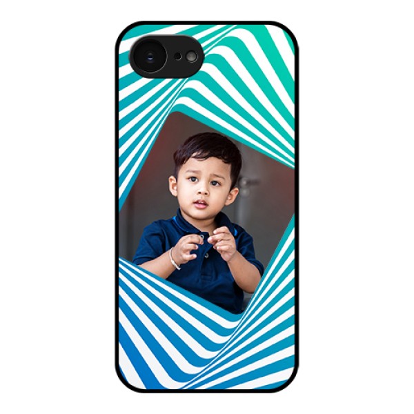Apple iPhone 17e Custom Glass Phone Case - Abstract Spiral Design