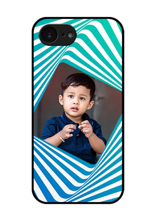 Apple iPhone 17e Custom Glass Phone Case - Abstract Spiral Design