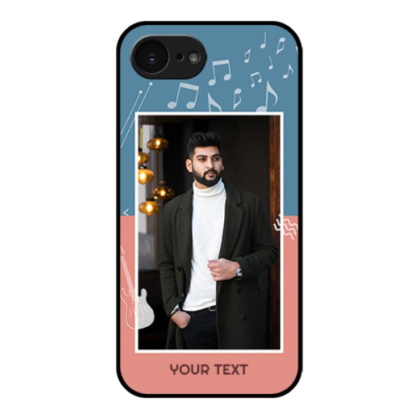 Apple iPhone 17e Custom Glass Phone Case - With Color Musical Note Design Apple iPhone 17e Custom Glass Phone Case - With Color Musical Note Design