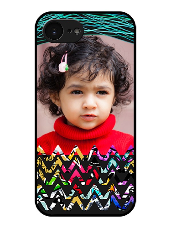 Custom Apple iPhone 17e Custom Glass Phone Case - Neon Abstract Design