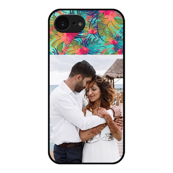 Apple iPhone 17e Custom Glass Phone Case - Watercolor Floral Design