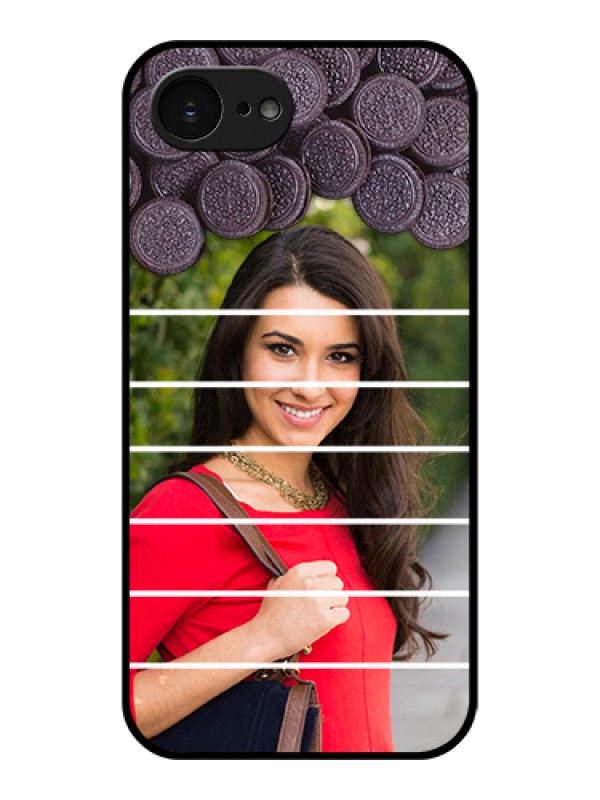 Custom Apple iPhone 17e Custom Glass Phone Case - With Oreo Biscuit Design