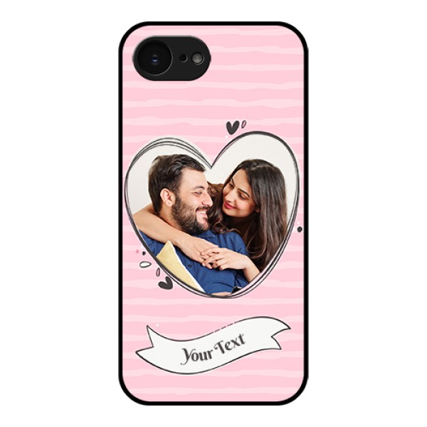 Apple iPhone 17e Custom Glass Phone Case - Vintage Heart Design Apple iPhone 17e Custom Glass Phone Case - Vintage Heart Design