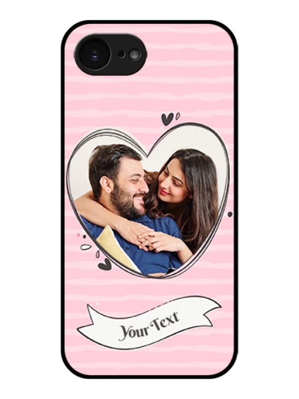 Custom Apple iPhone 17e Custom Glass Phone Case - Vintage Heart Design