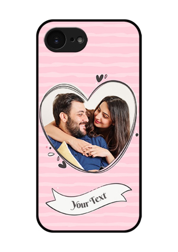 Apple iPhone 17e Custom Glass Phone Case - Vintage Heart Design