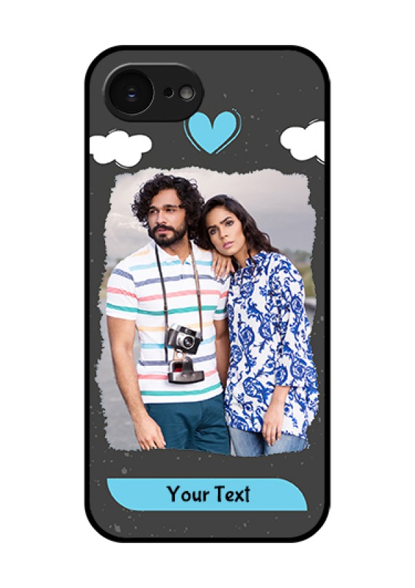 Apple iPhone 17e Custom Glass Phone Case - Splashes With Love Doodles Design