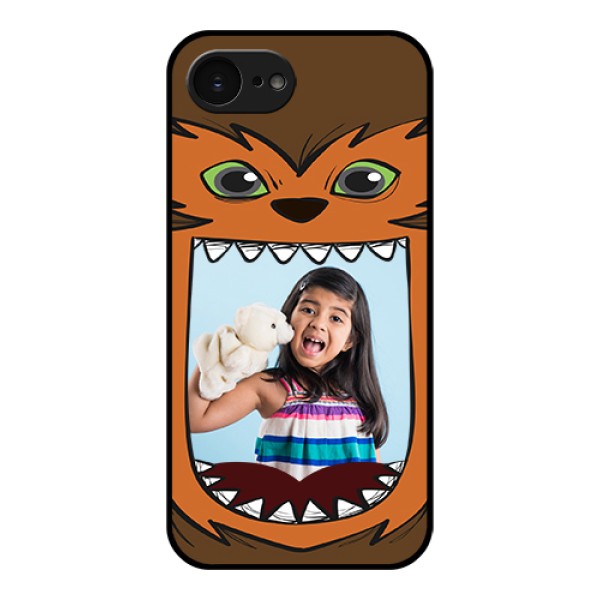 Apple iPhone 17e Custom Glass Phone Case - Owl Monster Back Case Design Apple iPhone 17e Custom Glass Phone Case - Owl Monster Back Case Design