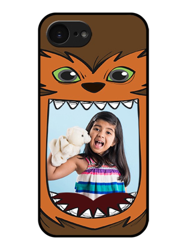 Custom Apple iPhone 17e Custom Glass Phone Case - Owl Monster Back Case Design