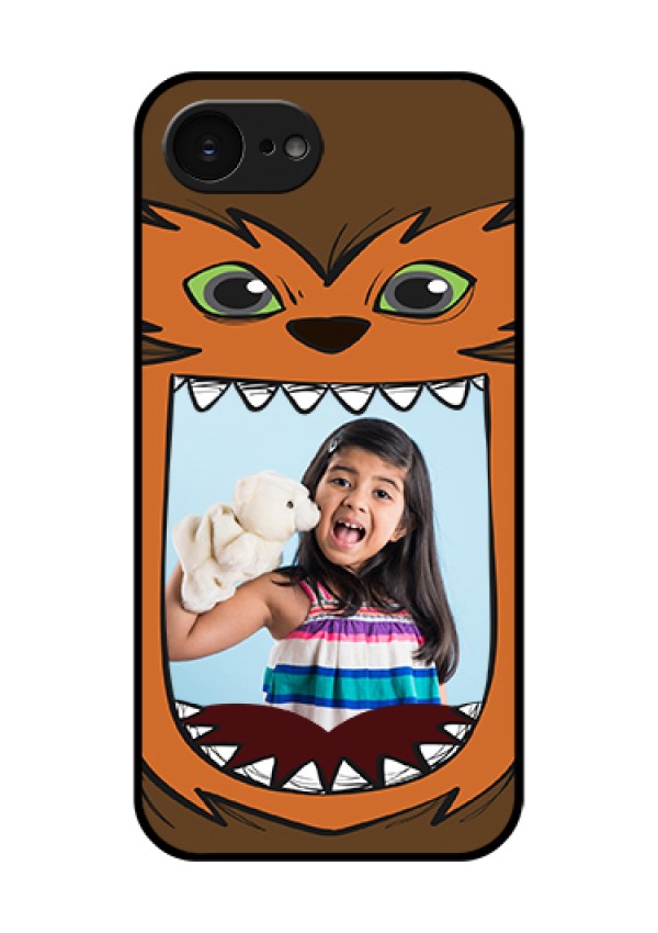Apple iPhone 17e Custom Glass Phone Case - Owl Monster Back Case Design