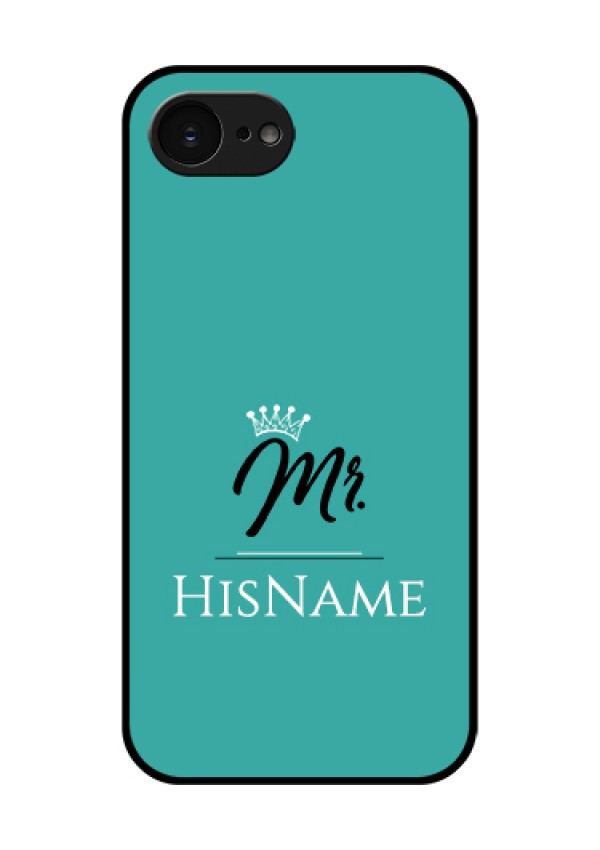 Apple iPhone 17e Custom Glass Phone Case - Mr With Name Design