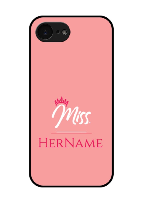 Apple iPhone 17e Custom Glass Phone Case - Mrs With Name Design