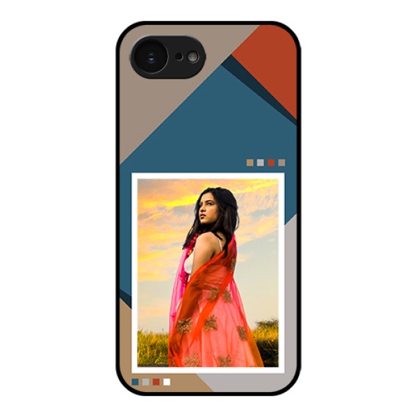 Apple iPhone 17e Custom Glass Phone Case - Retro Color Pallet Design Apple iPhone 17e Custom Glass Phone Case - Retro Color Pallet Design