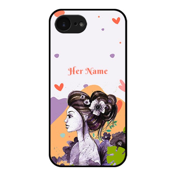 Apple iPhone 17e Custom Glass Phone Case - Woman And Nature Design