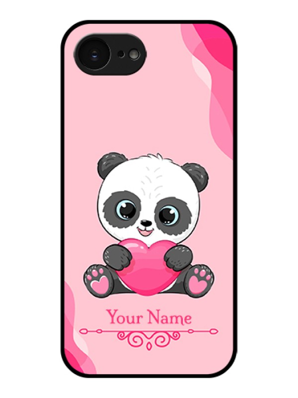 Custom Apple iPhone 17e Custom Glass Phone Case - Cute Panda Design