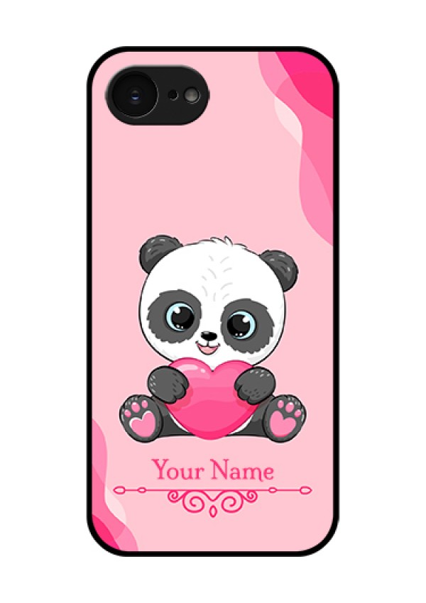 Apple iPhone 17e Custom Glass Phone Case - Cute Panda Design