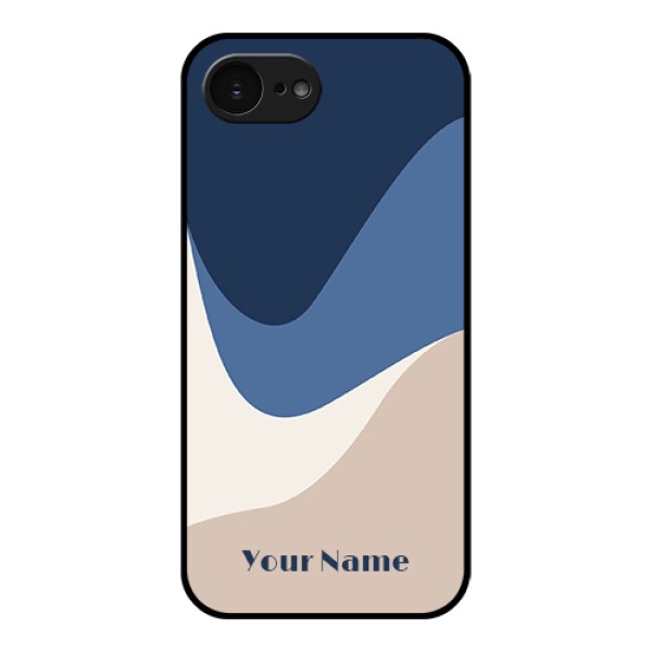 Apple iPhone 17e Custom Glass Phone Case - Abstract Drip Art Design Apple iPhone 17e Custom Glass Phone Case - Abstract Drip Art Design