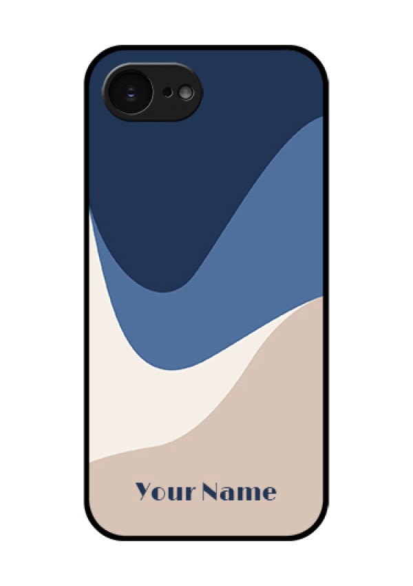 Apple iPhone 17e Custom Glass Phone Case - Abstract Drip Art Design