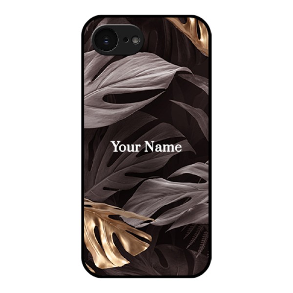 Apple iPhone 17e Custom Glass Phone Case - Wild Leaves Digital Paint Design Apple iPhone 17e Custom Glass Phone Case - Wild Leaves Digital Paint Design