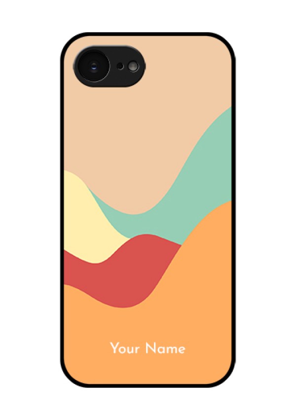 Apple iPhone 17e Custom Glass Phone Case - Ocean Waves Multi - Colour Design