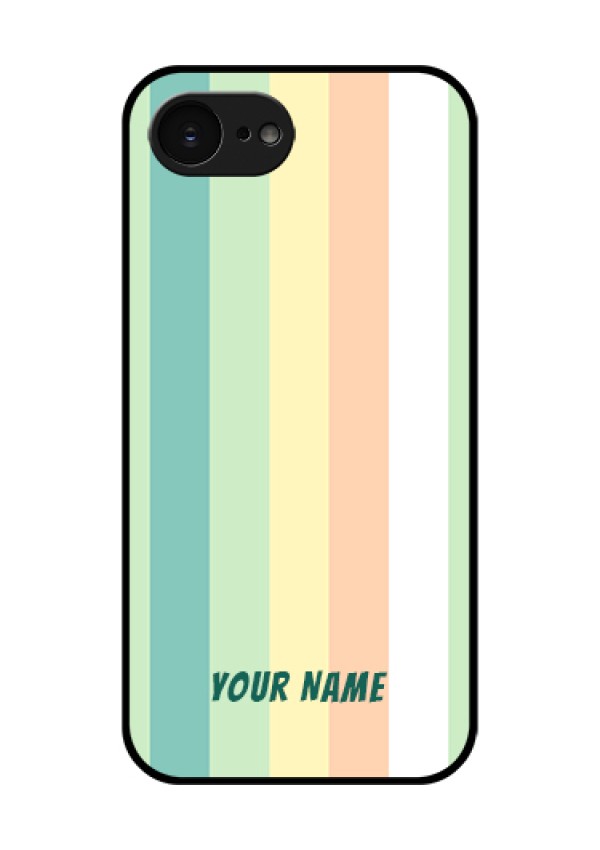 Apple iPhone 17e Custom Glass Phone Case - Multi - Colour Stripes Design