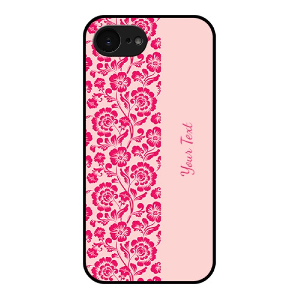 Apple iPhone 17e Custom Glass Phone Case - Attractive Floral Pattern Design Apple iPhone 17e Custom Glass Phone Case - Attractive Floral Pattern Design