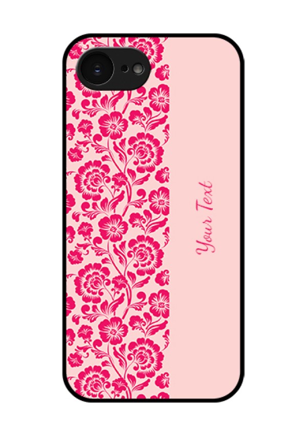 Apple iPhone 17e Custom Glass Phone Case - Attractive Floral Pattern Design