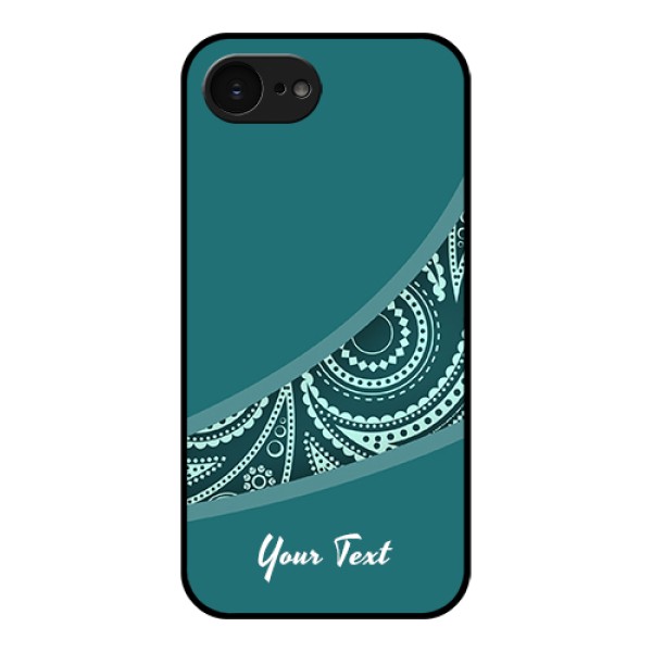 Apple iPhone 17e Custom Glass Phone Case - Semi Visible Floral Design