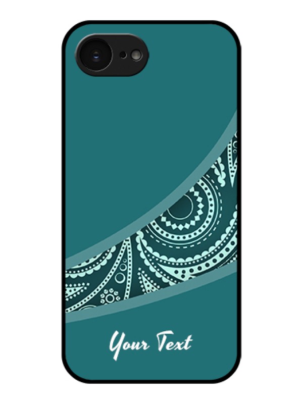 Custom Apple iPhone 17e Custom Glass Phone Case - Semi Visible Floral Design