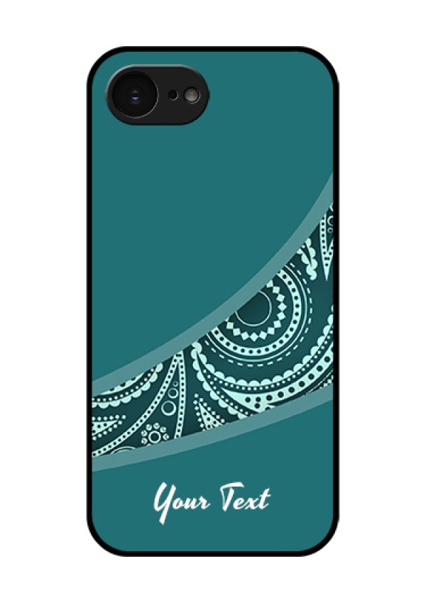 Apple iPhone 17e Custom Glass Phone Case - Semi Visible Floral Design