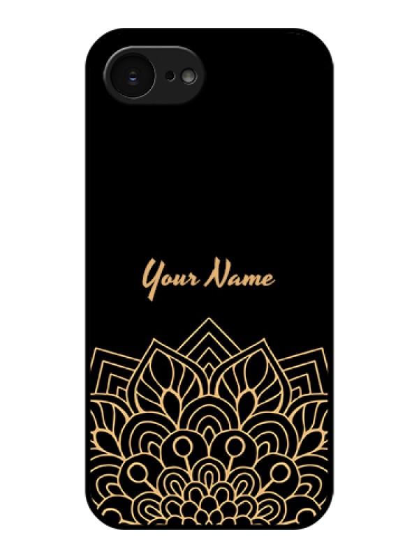 Custom Apple iPhone 17e Custom Glass Phone Case - Golden Mandala Design