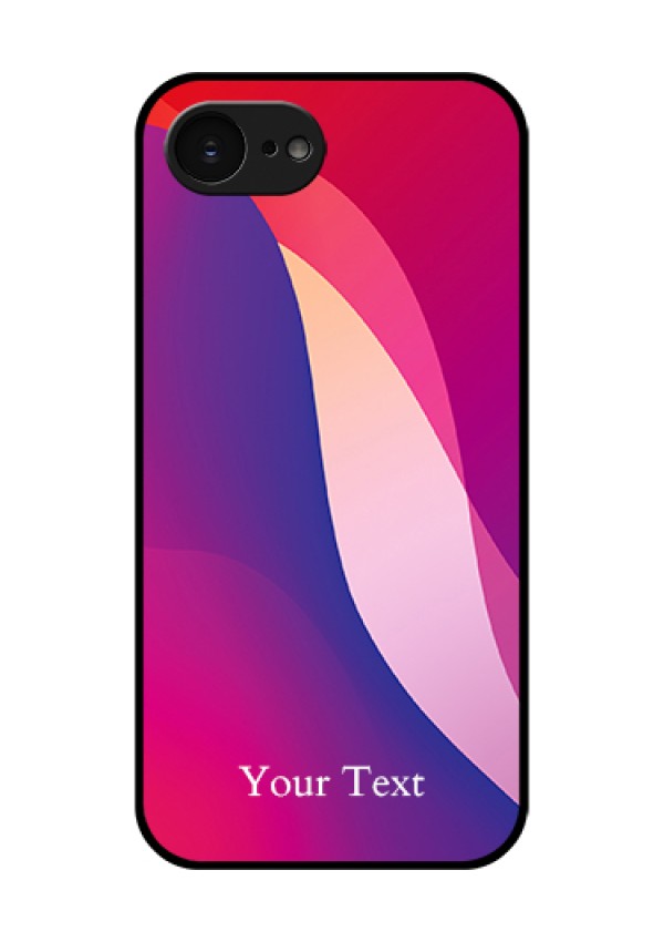 Apple iPhone 17e Custom Glass Phone Case - Digital Abstract Overlap Design