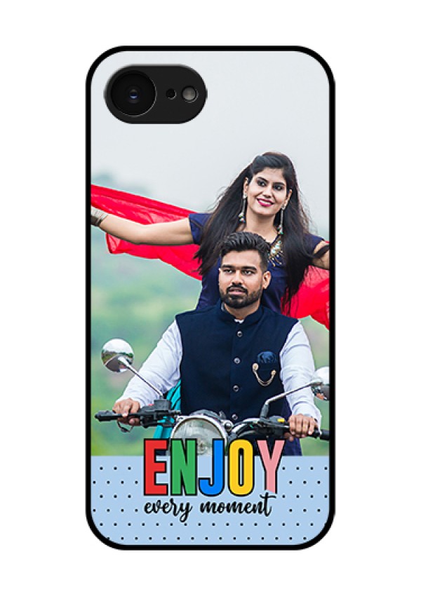 Apple iPhone 17e Custom Glass Phone Case - Enjoy Every Moment Design
