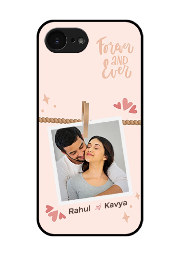 Apple iPhone 17e Custom Glass Phone Case - Forever And Ever Love Design
