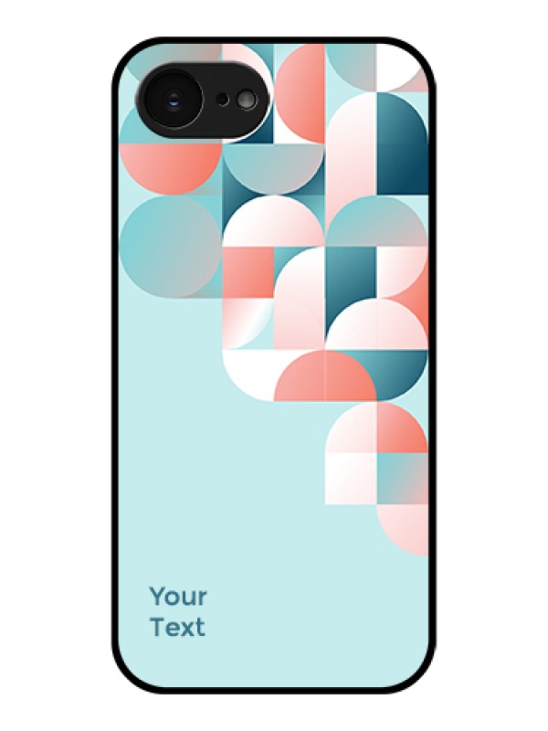Custom Apple iPhone 17e Custom Glass Phone Case - Stylish Semi - Circle Pattern Design