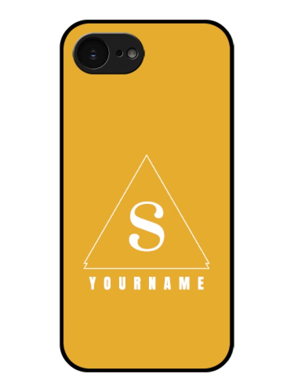 Custom Apple iPhone 17e Custom Glass Phone Case - Simple Triangle Design