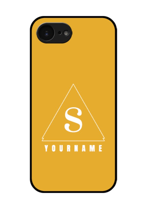 Apple iPhone 17e Custom Glass Phone Case - Simple Triangle Design
