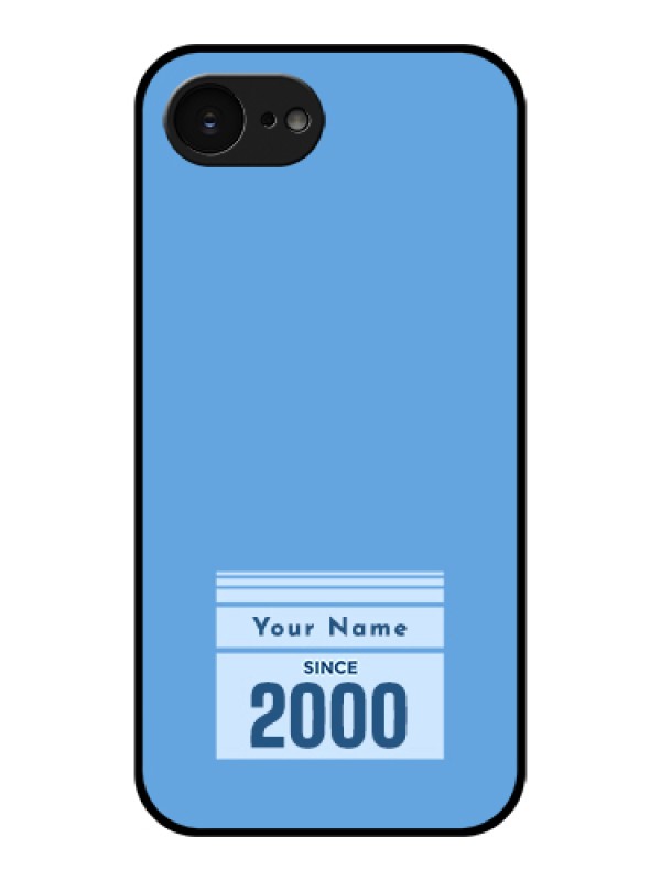 Custom Apple iPhone 17e Custom Glass Phone Case - Custom Year Of Birth Design