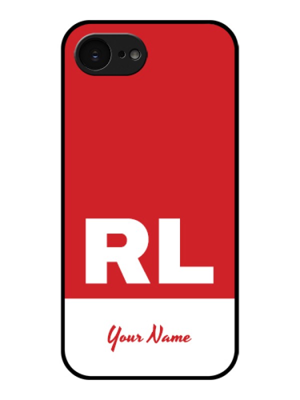 Custom Apple iPhone 17e Custom Glass Phone Case - Dual Tone Custom Text Design