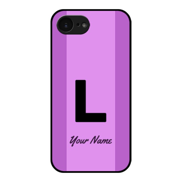 Apple iPhone 17e Custom Glass Phone Case - Tricolor Custom Text Design