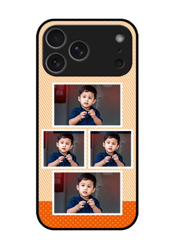 Apple iPhone 18 Pro Max Custom Glass Phone Case - Bulk Photos Upload Design
