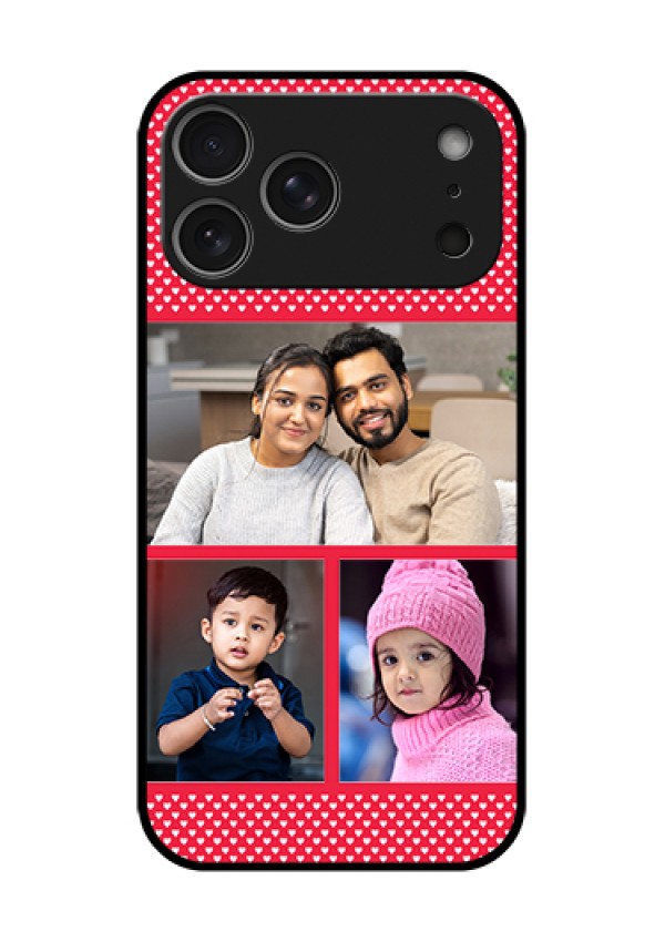 Apple iPhone 18 Pro Max Custom Glass Phone Case - Bulk Photo Upload Design