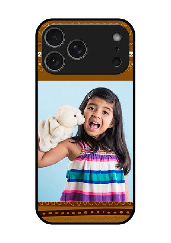 Apple iPhone 18 Pro Max Custom Glass Phone Case - Friends Picture Upload Design