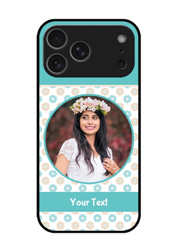 Apple iPhone 18 Pro Max Custom Glass Phone Case - Beautiful Flowers Design
