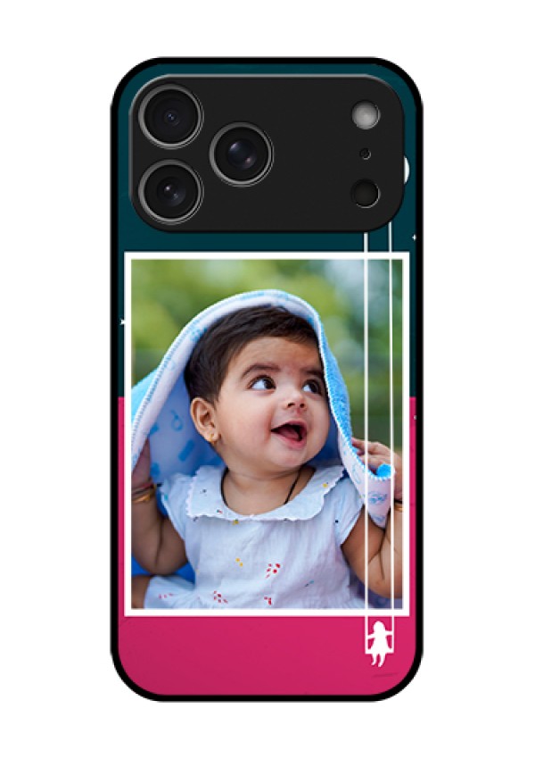 Apple iPhone 18 Pro Max Custom Glass Phone Case - Cute Girl With Cloud Design