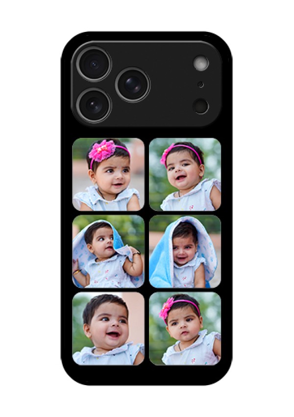 Apple iPhone 18 Pro Max Custom Glass Phone Case - Multiple Pictures Design