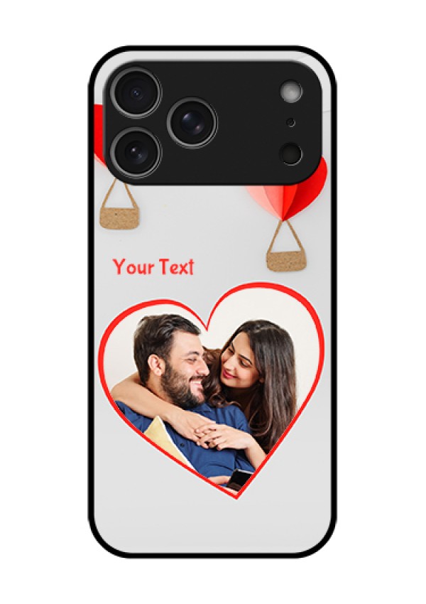 Apple iPhone 18 Pro Max Custom Glass Phone Case - Parachute Love Design