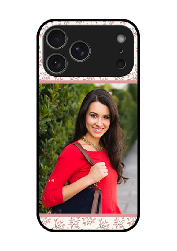 Apple iPhone 18 Pro Max Custom Glass Phone Case - Stunning Floral Design