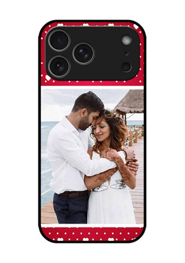 Apple iPhone 18 Pro Max Custom Glass Phone Case - Hearts Mobile Case Design