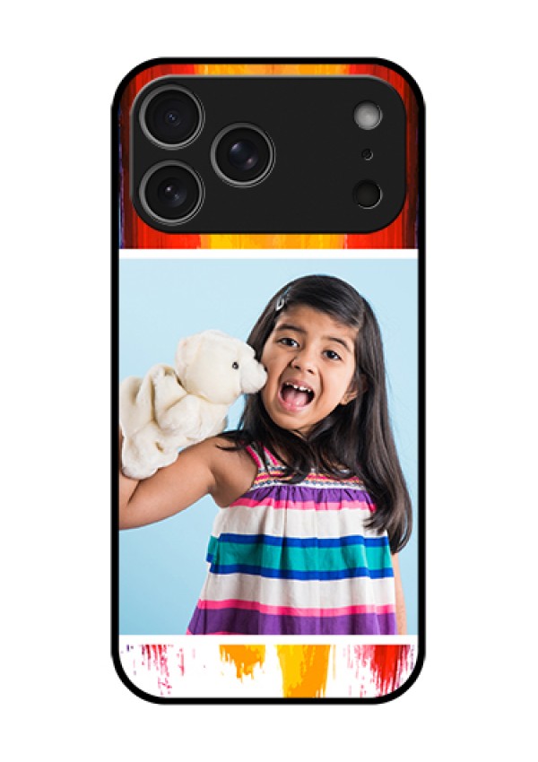 Apple iPhone 18 Pro Max Custom Glass Phone Case - Multi Color Design
