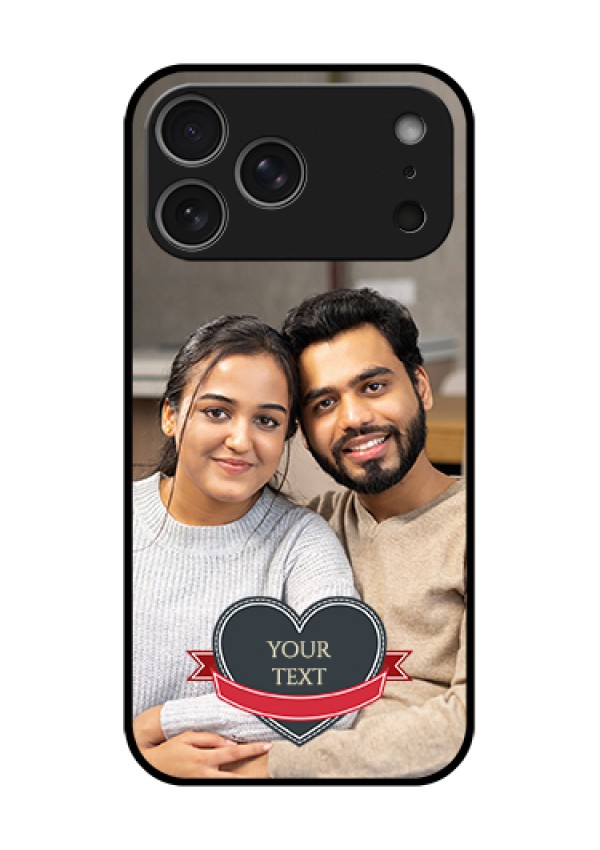 Apple iPhone 18 Pro Max Custom Glass Phone Case - Just Married Couple Design